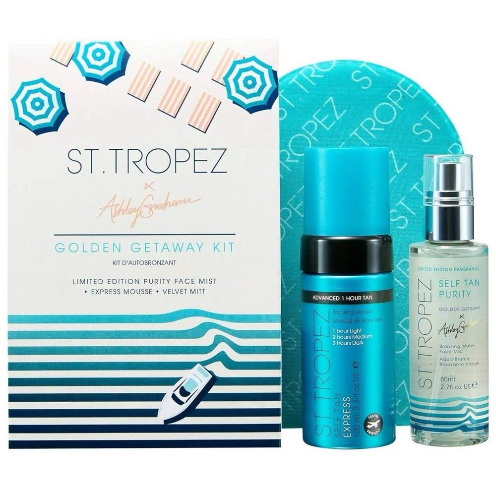 St. Tropez Express Self Tan and Face Mist Golden Getaway Kit